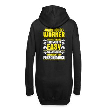 Fachkraft für Lagerlogistik Warehouse Worker Lager - Hoodie-Kleid - Schwarz - Hinten