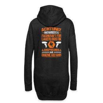 Fachkraft für Lagerlogistik Warehouse Worker Lager - Hoodie-Kleid - Schwarz - Hinten