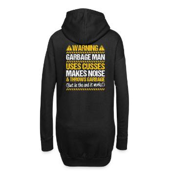 Spécialiste du recyclage et de la gestion des déchets - Sweat-shirt à capuche long Femme - noir - Dos
