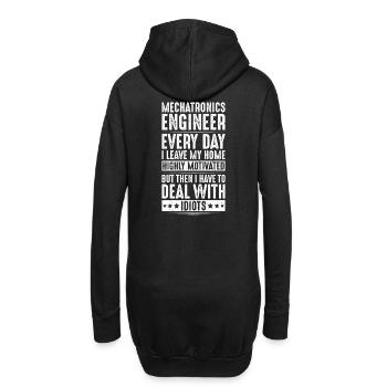 Mechatroniker Mechatronik Mechatronics Engineer - Hoodie-Kleid - Schwarz - Hinten