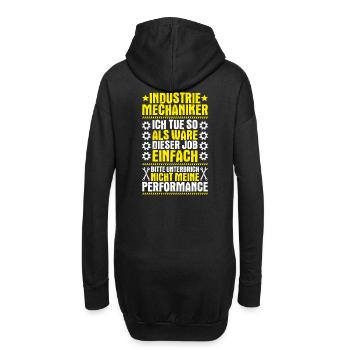 Industriemechaniker Industrial Mechanic - Hoodie-Kleid - Schwarz - Hinten