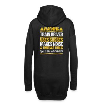 Triebfahrzeugführer Lokführer Train Driver - Hoodie-Kleid - Schwarz - Hinten