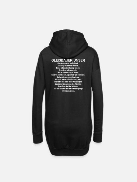 Gleisbauer Schienenarbeiter Gleisbau Track Laborer - Hoodie-Kleid - Schwarz