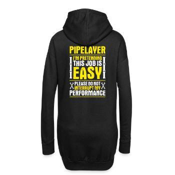 Constructeur de pipelines Construction de pipelines Pipelayer - Sweat-shirt à capuche long Femme - noir - Dos