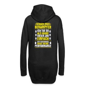 Schädlingsbekämpfer Kammerjäger Exterminator - Hoodie-Kleid - Schwarz - Hinten