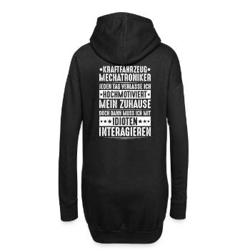 KFZ-Mechatroniker Car Mechanic Auto Mechanic - Hoodie-Kleid - Schwarz - Hinten