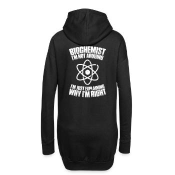 Biochemiker Biochimie Biochimie Biochimiste - Sweat-shirt à capuche long Femme - noir - Dos