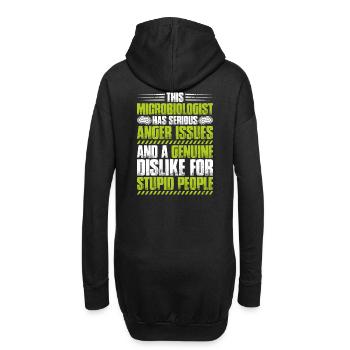 Microbiologie Microbiologiste Biologiste Biologiste - Sweat-shirt à capuche long Femme - noir - Dos