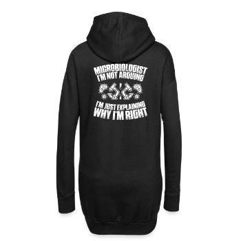 Microbiologie Microbiologiste Biologiste Biologiste - Sweat-shirt à capuche long Femme - noir - Dos