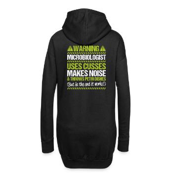 Microbiologie Microbiologiste Biologiste Biologiste - Sweat-shirt à capuche long Femme - noir - Dos