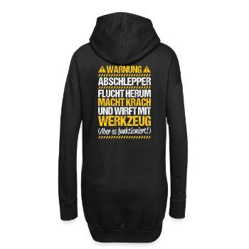 Abschlepper Abschleppdienst Tow Truck Driver - Hoodie-Kleid - Schwarz - Hinten