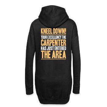 Zimmerer Zimmermann Zimmerei Carpenter Carpentry - Hoodie-Kleid - Schwarz - Hinten