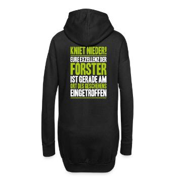 Förster Forstwirtschaft Forester Waldarbeiter Wald - Hoodie-Kleid - Schwarz - Hinten