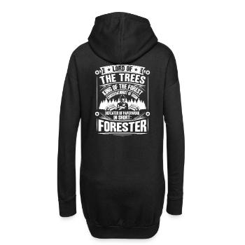 Förster Forstwirtschaft Forester Waldarbeiter Wald - Hoodie-Kleid - Schwarz - Hinten