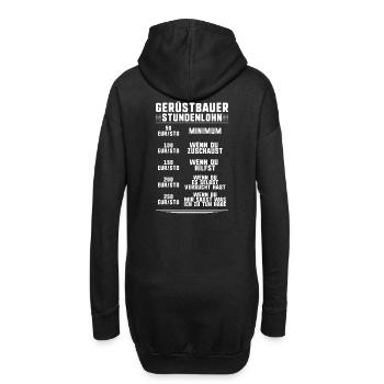 Gerüstbauer Gerüstbau Gerüstmonteur Scaffolder - Hoodie-Kleid - Schwarz - Hinten