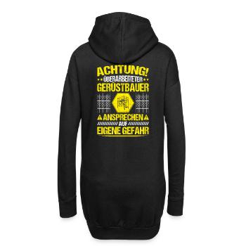 Gerüstbauer Gerüstbau Gerüstmonteur Scaffolder - Hoodie-Kleid - Schwarz - Hinten