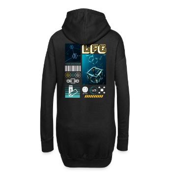 LFG Shirt - Hoodie-Kleid - Schwarz - Hinten