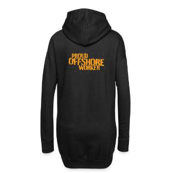 Fier travailleur offshore - Sweat-shirt à capuche long Femme - noir - Dos