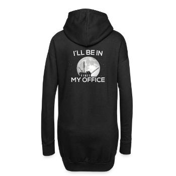 I´ll be in my office - Hoodie-Kleid - Schwarz - Hinten