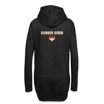 Subber Dübb - Franken fränkisch fränggisch - Hoodie-Kleid - Schwarz - Hinten