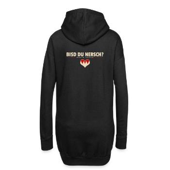 Bisd du nersch? - Franken fränkisch fränggisch - Hoodie-Kleid - Schwarz - Hinten