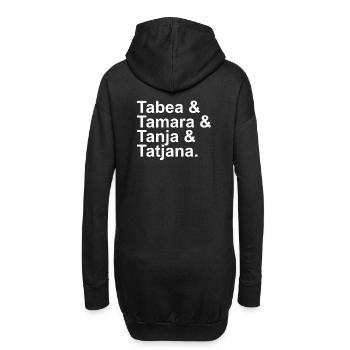 Tabea & Tamara & Tanja & Tatjana. - Sweat-shirt à capuche long Femme - noir - Dos