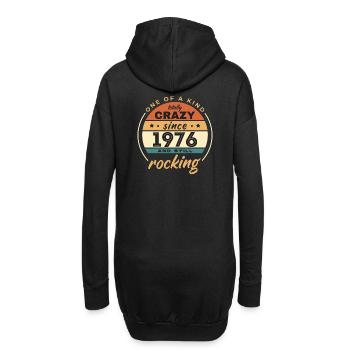 Unique en son genre totalement fou depuis 1976 Rocking - Sweat-shirt à capuche long Femme - noir - Dos