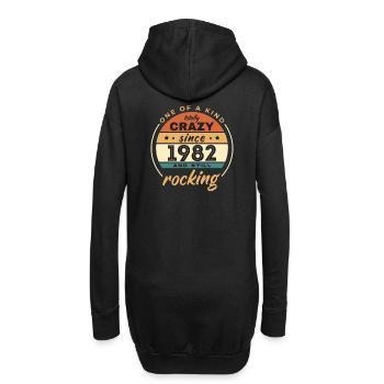 Unique en son genre totalement fou depuis 1982 Rocking - Sweat-shirt à capuche long Femme - noir - Dos