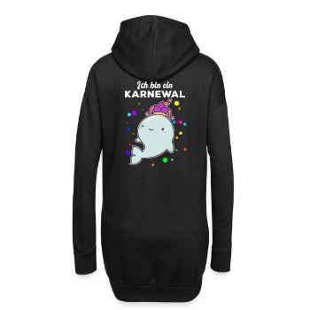 Karnewal Kölner Karneval Fasnacht Konfetti Köln - Hoodie-Kleid - Schwarz - Hinten