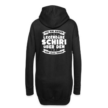 Ich bin dieser legendäre Schiri über den alle rede - Hoodie-Kleid - Schwarz - Hinten