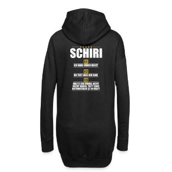 Schiri §1 Ich habe immer Recht §2 - Hoodie-Kleid - Schwarz - Hinten