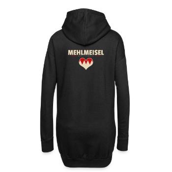 Mehlmeisel Dorf Gemeinde Stadt Bayreuth - Hoodie-Kleid - Schwarz - Hinten