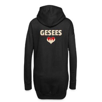 Gesees Dorf Gemeinde Stadt Bayreuth - Hoodie-Kleid - Schwarz - Hinten