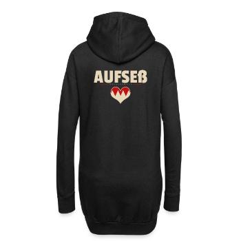 Aufseß Dorf Gemeinde Stadt Bayreuth - Hoodie-Kleid - Schwarz - Hinten