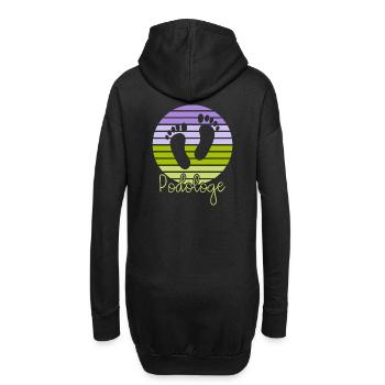 Podologe Fußpflege Pediküre Podologie Geschenke - Hoodie-Kleid - Schwarz - Hinten