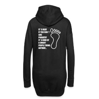 Podologe Fußpflege Pediküre Podologie Geschenke - Hoodie-Kleid - Schwarz - Hinten