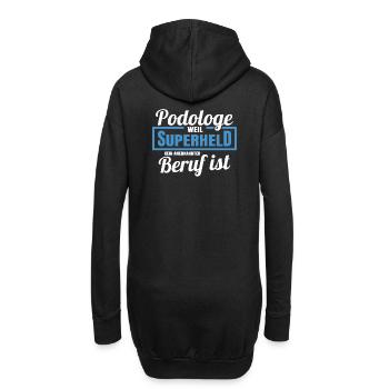 Podologe Fußpflege Pediküre Podologie Geschenke - Hoodie-Kleid - Schwarz - Hinten