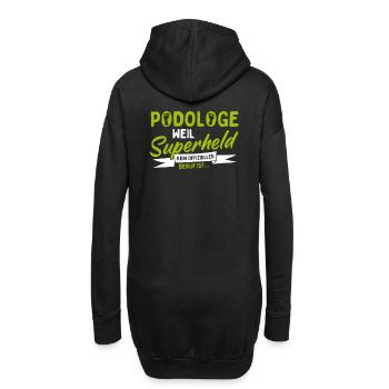Podologe Fußpflege Pediküre Podologie Geschenke - Hoodie-Kleid - Schwarz - Hinten