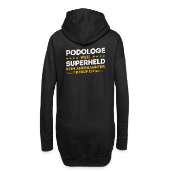 Podologe Fußpflege Pediküre Podologie Geschenke - Hoodie-Kleid - Schwarz - Hinten