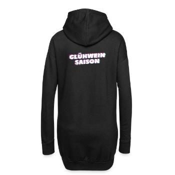 Glühwein Saison Glühwein Weihnachten - Hoodie-Kleid - Schwarz - Hinten