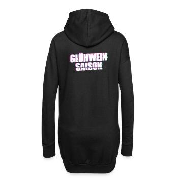Glühwein Saison Glühwein Weihnachten - Hoodie-Kleid - Schwarz - Hinten