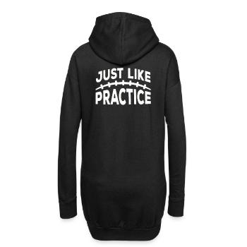 Tout comme la pratique du football américain - Sweat-shirt à capuche long Femme - noir - Dos