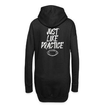 Tout comme la pratique du football américain - Sweat-shirt à capuche long Femme - noir - Dos