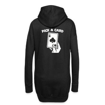 Choisissez une carte - cadeau magique pour les magiciens - Sweat-shirt à capuche long Femme - noir - Dos