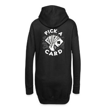 Choisissez une carte - cadeau magique pour les magiciens - Sweat-shirt à capuche long Femme - noir - Dos