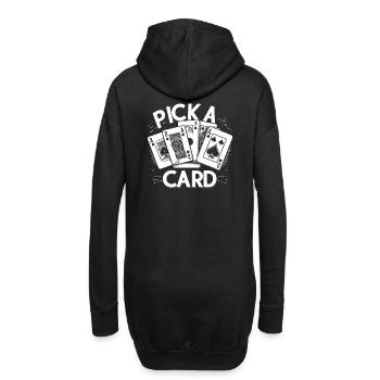 Choisissez une carte - cadeau magique pour les magiciens - Sweat-shirt à capuche long Femme - noir - Dos