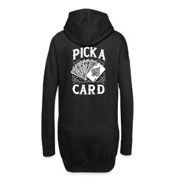 Choisissez une carte - cadeau magique pour les magiciens - Sweat-shirt à capuche long Femme - noir - Dos