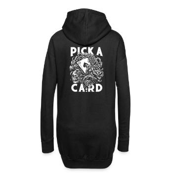 Choisissez une carte - cadeau magique pour les magiciens - Sweat-shirt à capuche long Femme - noir - Dos