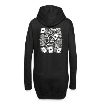 Choisissez une carte - cadeau magique pour les magiciens - Sweat-shirt à capuche long Femme - noir - Dos