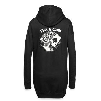 Choisissez une carte - cadeau magique pour les magiciens - Sweat-shirt à capuche long Femme - noir - Dos